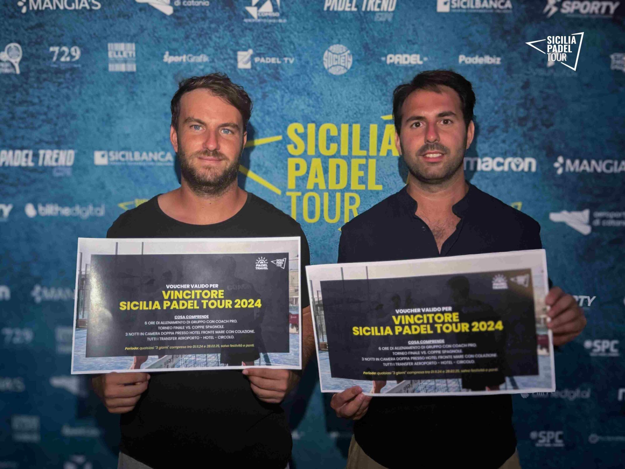 Giammarco Cosentino e Roberto Indovina vincitori Sicilia Padel Tour 2024